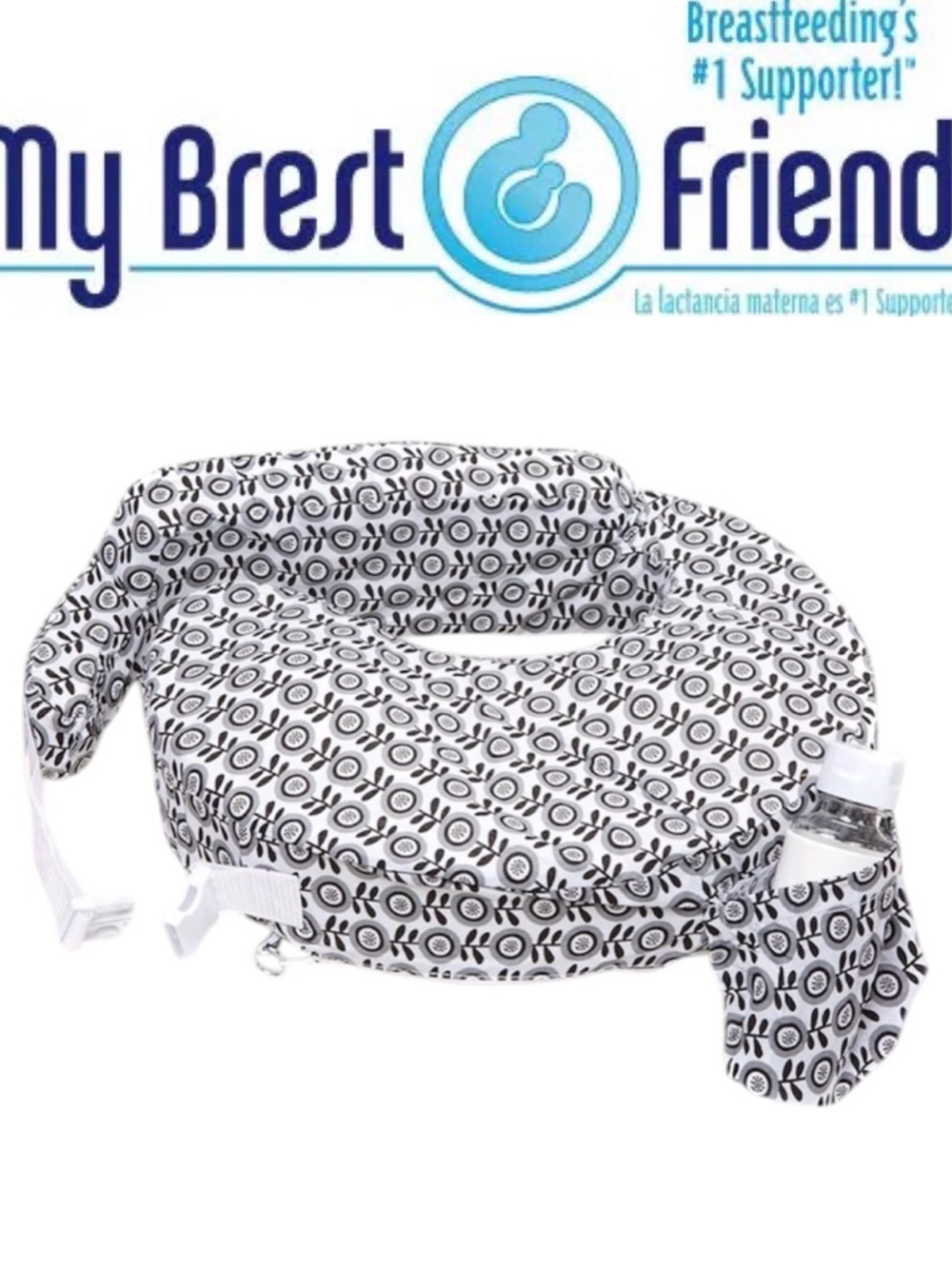My Brest Friend Nursing Breastfeeding Pillow Support  Mom & Baby & Side pocket